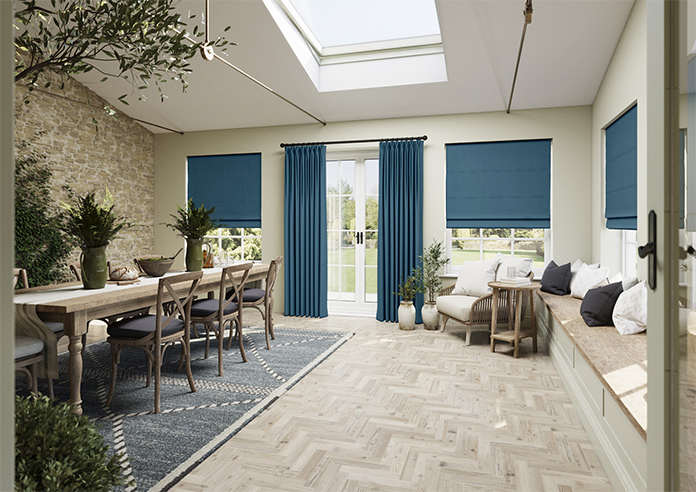 Windermere, Peacock - Twist&Fit Roman Blind - Image 7